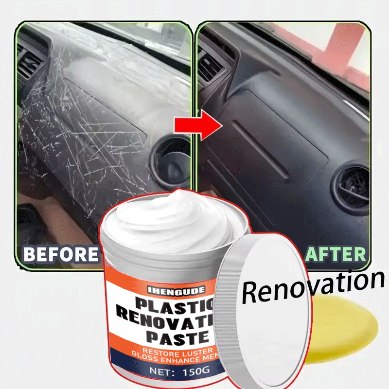 Trim Restorer Plastic - Auto-Kunststoff-Polierwachs, Kunststoff-Aufbereitungscreme, kann Auto-Innenräume, Reifen und