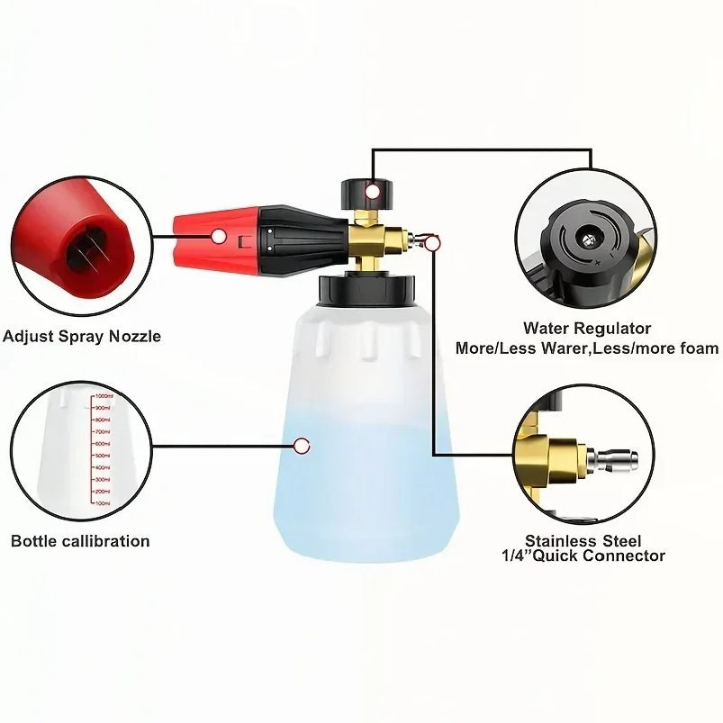 Hochdruck-PA-Schaumkanone, ein – Foam Cannon Car Wash Bewertung und Preis