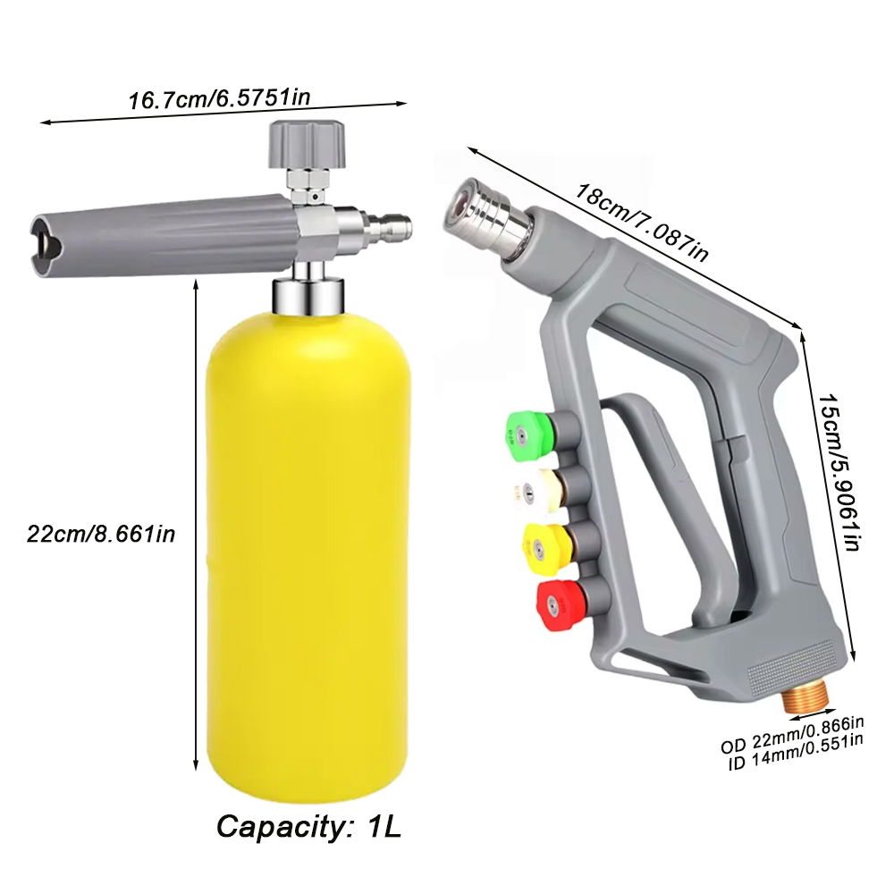 5000 psi Hochdruck Auto Wasche – Foam Cannon Car Wash Bewertung und Preis