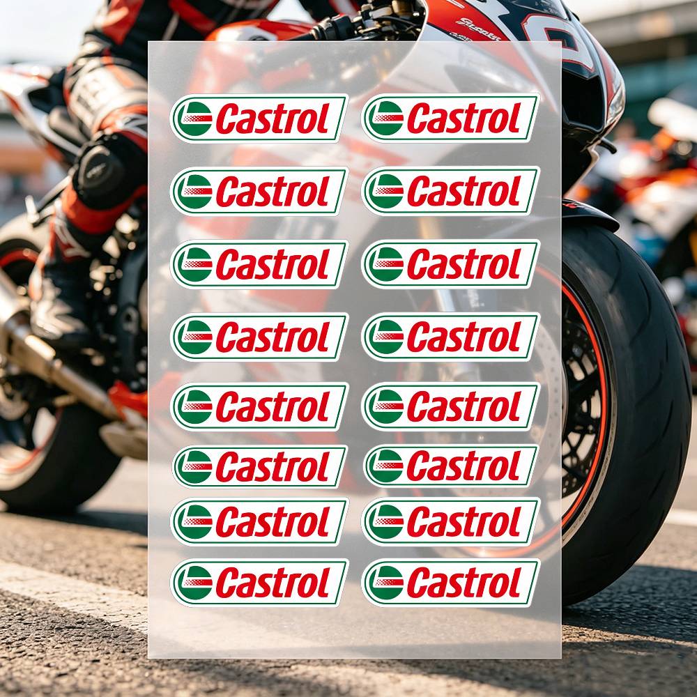 C-Castrol LOGO Motorradaufkleb – Castrol Oil Gtx Bewertung und Preis