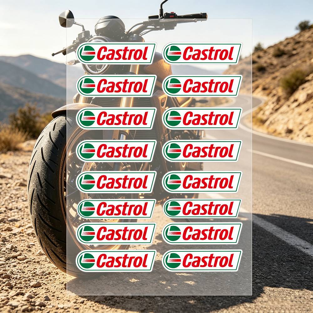 C-Castrol LOGO Motorradaufkleb – Castrol Oil Gtx Bewertung und Preis